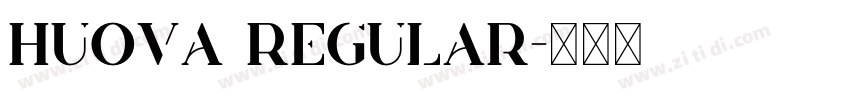 Huova Regular字体转换